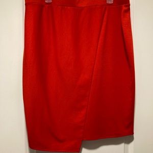 Skirt with asymmetrical front